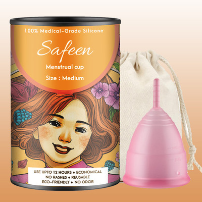 SAFEEN Medium Reusable Menstrual Cup(Pack of 1)