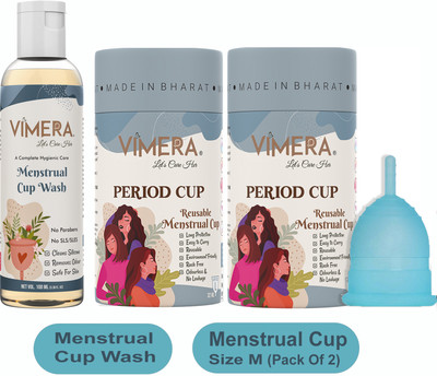 VIMERA Large Reusable Menstrual Cup(Pack of 2)