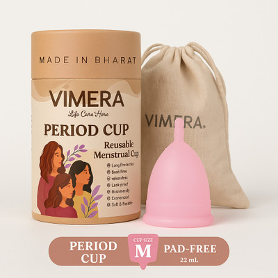 VIMERA Medium Reusable Menstrual Cup(Pack of 1)