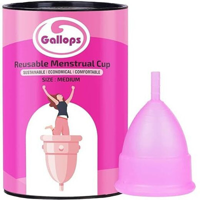 Gallops Medium Reusable Menstrual Cup(Pack of 1)