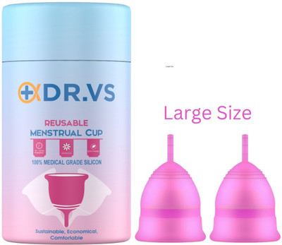 DR.VS Large Reusable Menstrual Cup(Pack of 2)