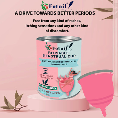 Fotnil Medium Reusable Menstrual Cup(Pack of 2)