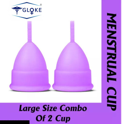 GLOKE Large Reusable Menstrual Cup(Pack of 2)