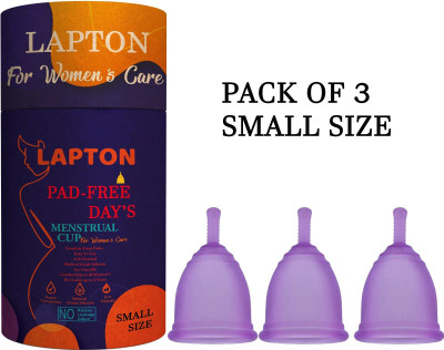 LAPTON Small Reusable Menstrual Cup(Pack of 3)