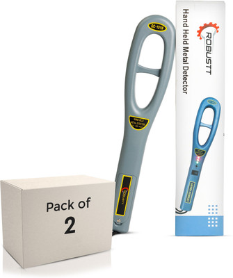 Robustt High Sensitivity Metal Detector | Sound & Vibrate Alarm Signal (Pack of 2) Advanced Metal Detector
