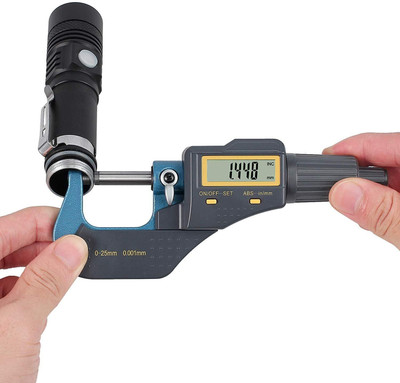 BALRAMA 0.001mm Accuracy 0-25mm Digital Outside Micrometer Gauge Micrometer Screw Gauge