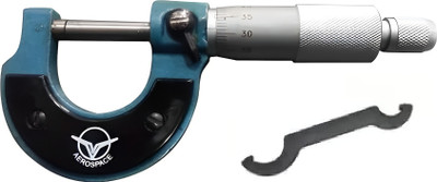 Lubaba Outside Micrometer 0-25mm/0.01mm With Two Side Carbide Tip With Adjusment Key Micrometer Screw Gauge