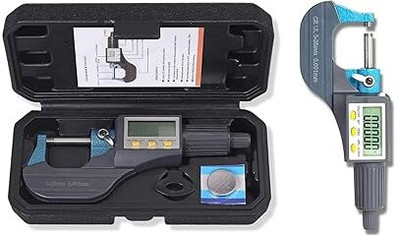 CORCEPTIVE Digital Micrometer LCD Display, 0-25mm Micrometer Screw Gauge
