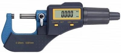 Divinext 3 Button 0-25mm Outside Mircrometer Thickness Gauge Vernier Digital Micrometer Screw Gauge