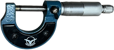 ADAWAT Outside Manual Micrometer, Baked-Enamel Finish, 0-25mm Range, 0.01mm Micrometer Screw Gauge