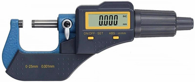 GoodsBazaar 3-Buttons 0-25mm High Precision Electronic Digital Micrometer Tester Meter Micrometer Screw Gauge