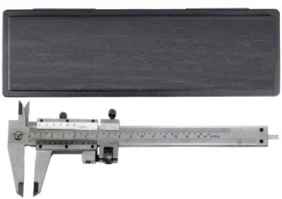 Divinext Aerospace Vernier Caliper 0–150 mm/0–6 inch Aero Space Vernier Caliper with Storage Box Case Hardened Stainless Steel Manual Vernier Caliper Micrometer Electronic Gauge Micrometer Ruler Tool Used for 4 Way Measurement Inside + Outside + Depth + Step AEROSPACE Micrometer Screw Gauge