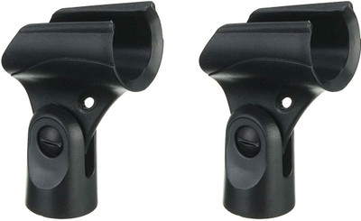 KH Microphone Holder Break resistant microphone clip (2 Pcs) microphone clip(Black)