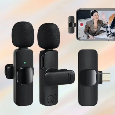 MAFAI K9 Wireless Mic - Best for Travel Vlogging & Interviews Youtube Video Making Microphones Wireless(Black)