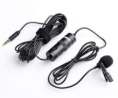 SINGHALTRADE Boya By-M1 Auxiliary Condenser Microphone With 20ft Audio Cable MICROPHONE(Black)