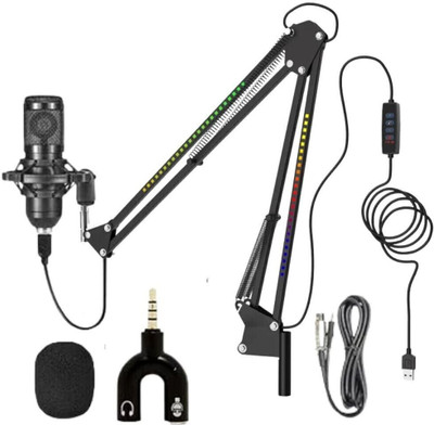 Urban Infotech BM800 Professional Broadcasting Studio Recording Condenser Microphone Professional Broadcasting Studio Microphone(Black)
