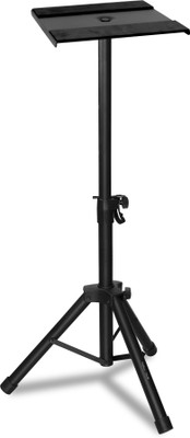 Softline Pro Softline-Pro SP80 Heavy Duty Tripod Studio Monitor Stand Foldable Tripod -Single Leg Non-Slip Rubber Pad Height Adjustable Studio Speaker Stand with Metal Plates(Black)