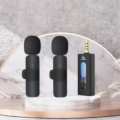 GUGGU K35 Wireless Microphone With Collar mic for Vlogging, Recording & InterviewZ202 Microphone