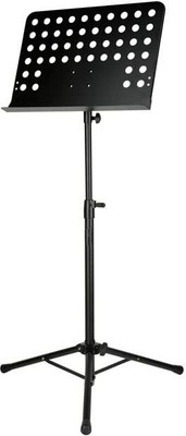 Techtest Notation Book Stand for Notes Height Adjustable Orchestral Sheet Music Stand Notation Stand Lyrics Foldable Violin Music Sheet Holder(Black)