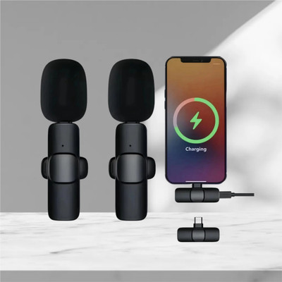 MAFAI K9 Bluetooth Wireless Mic - Ideal for YouTube & Live Streaming WIRELESS MIC(Black)