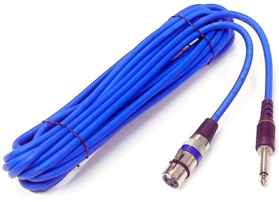 Esptronics 10 Meter 6.35Mm Mono Male to XLR Female Cable Microphone XLR Cable(Blue)