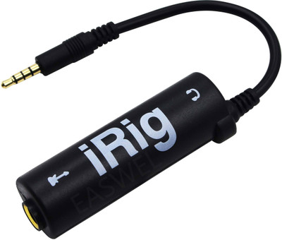 Crux Guitar Interface AMP Converter SoundEffect Tool AmpliTube Guitar i-rig Converter Audio Interface(Black)