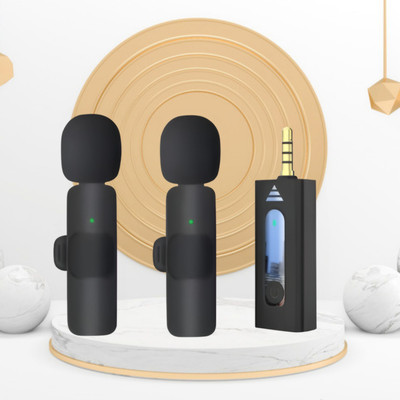 GUGGU K35 Wireless Microphone With Collar mic for Vlogging, Recording & InterviewZ110 Microphone
