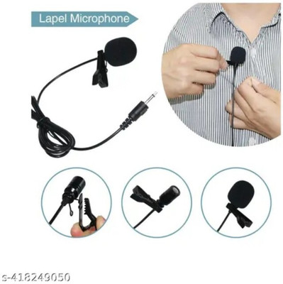 ZAFFCREATOR ZAFF YouTube Vlogging Mic – Pro Wired Collar Mike for Mobile & PC Wired Collar Microphone (For YouTube, Mobile, Vlogging, Recording)(Black)