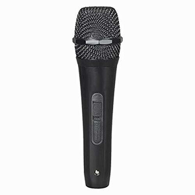 hybite Unidirectional Dynamic Microphone -Corded Mic for PA Amplifire 6.5mm for Solo Vocals & Karaoke Singing, Speech(dosenot Work with Mobile and Computer)(Black)