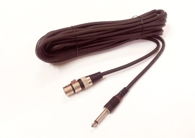 MORTAS (5 Meter) 6.35mm Mono Male to XLR Female Cable Microphone Cable XLR Female 1 METE ONLY(Black)