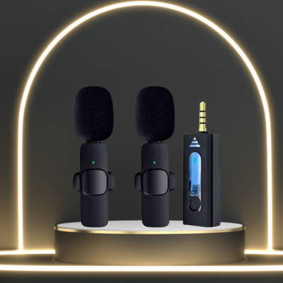 GUGGU K35 Wireless Microphone With Collar mic for Vlogging, Recording & InterviewZ468 Microphone