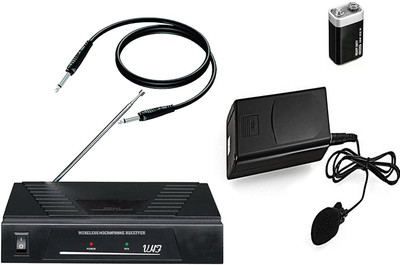 KH Wireless Microphone,Handheld Dynamic Mic System Set with Receiver,6.35mm(1/4'') Wireless Microphone, Handheld Dynamic Mic System Set with Receiver(Black)