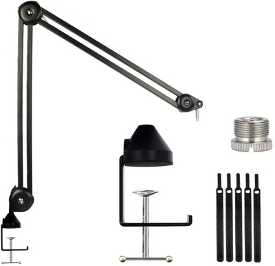 Softline Pro SP RJ11 Boom Arm Microphone Stand Studio Mic Stand Professional Scissor Boom Stand Mic(Black)