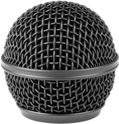 BALRAMA Plastic Body Replacement Microphone Grill Ball Head Mesh Black Mic Cap for Wired Wireless, Cordless Rider Alton SV200 SV200(Black)