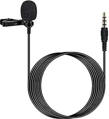 Mocking Bird Professional Collar Lavalier Mic clip on Microphone For Interviews Vlog Youtube suitable for iPhone/Android/PC/Camera(Black)
