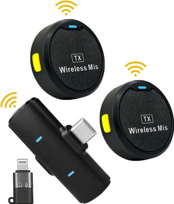 WRADER Round Mic with Noise Reduction for Youtube Video Recording ASMR Podcast Vlogging Microphone