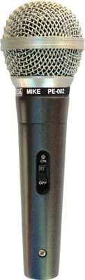 PEARL (PE-002) Professional Handheld Dynamic Unidirectional Wired XLR Microphone for Live Singing and Stage Performance - Including 20 Feet Cable & 1 Clamp(Grey, Silver)