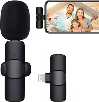 Trio group Wireless Lavalier Microphone Upgraded Plug-Play Clip-on Shirt Lapel Mini Mic WIRELESS MIC(Black)