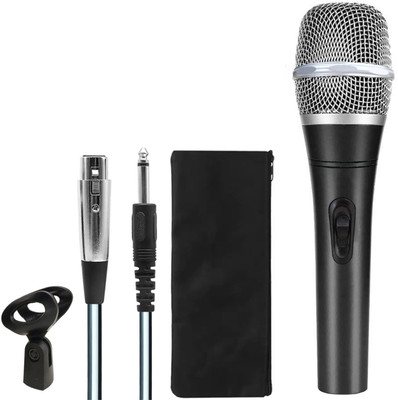 darkingwings Professional Dynamic Microphone for Vocals Live Performances with XLR Connection Dynamic Vocal Microphone with XLR Cable(Black)