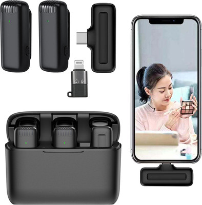 MOOZMOB Dual Wireless Microphone for Video Recording Vlogs Reels ASMR Podcast Youtube Microphone