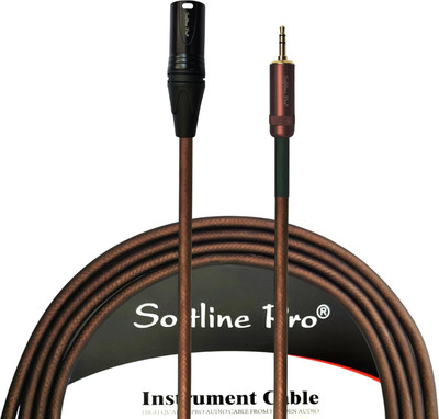 Softline Pro 3.5mm Stereo to XLR Male Cable Professional Interconnect Patch Cord Double 3.5mm Stereo(Gold Plated)