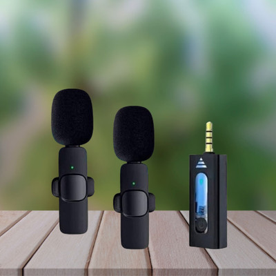 GUGGU K35 Wireless Microphone With Collar mic for Vlogging, Recording & InterviewZ24 Microphone
