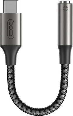 xo Type C to3.5mm NB-R257 Audio Cable Headphone Adaptor(Black)