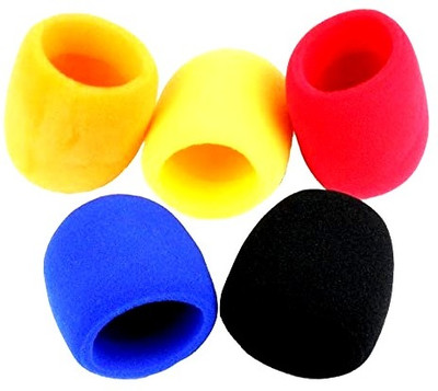 SG MUSICAL 21 Pcs. Windscreen Windshield Sponge Foam FOAM MIC COVER(Multicolor)