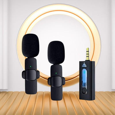GUGGU K35 Wireless Microphone With Collar mic for Vlogging, Recording & InterviewZ31 Microphone