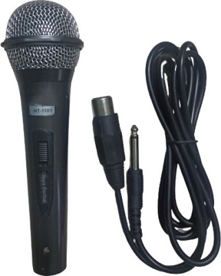 Amrit AUDIO DYANAMIC WIRED MICROPHONE WITH WIRE WIRED MICROPHONE USE FOR SINGING, INSTRUMENTS AND MULTIPURPOSE(Black)