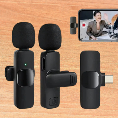MAFAI K9 Wireless Mic - Instant Connection for YouTube & Social Media WIRELESS MIC(Black)