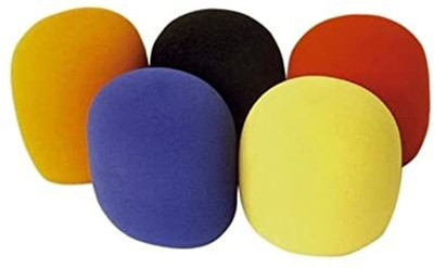SG MUSICAL 18 Pcs. Windscreen Windshield Sponge Foam FOAM MIC COVER(Multicolor)