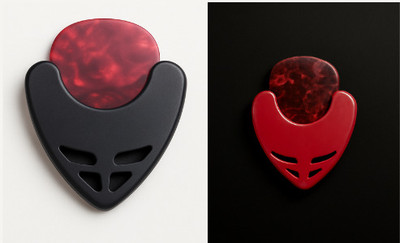 SLS Music Red & Black Guitar Pick Holders Set Standard(Multicolor)