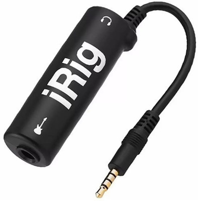 SCALEBEE iRig Audio Guitar Interface AMP Converter Sound Effect Tool AmpliTube Phone Guitar Audio Interface iRig Converter(Black)